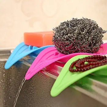 Konyhai mosogató szivacs szappantartó polcok polcos tároló állvány lefolyó Fürdőszoba edénytál tálca tartó Szervező Multifunkcionális