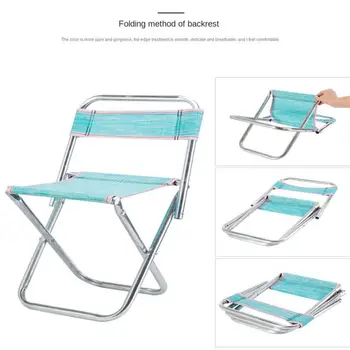 Kültéri alumíniumötvözet Hordozható összecsukható piknik kemping szék MIni tároló horgászszék Ultrakönnyű bútorok