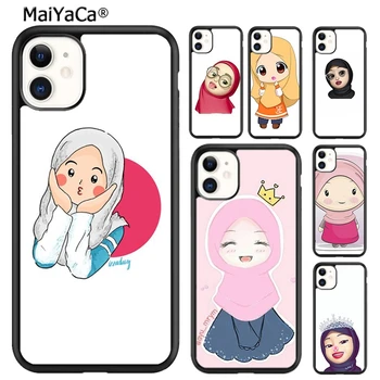 MaiYaCa muszlim hidzsáb lány telefontok tok iPhone 15 SE2020 6 7 8 plus XR XS 11 12 mini 13 14 pro max shell coque