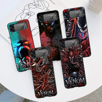 Marvel Venom Spider Man hűvös telefontok Samsung Galaxy Z Flip3 4 Flip3 Flip4 zflip hátsó luxustok Galaxy flip4 Capashoz