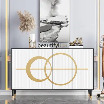 Modern minimalista tálalószekrény olasz minimalista Curio szekrény bejárati szekrény cipőszekrény beépített szekrény