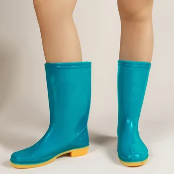 Női cipők 2023 Új divat női esőcsizma Vízálló csúszásmentes munkacsizma Alkalmi platform gumicipő Botas De Mujer