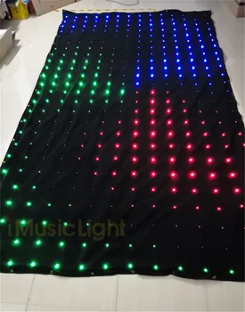P18 3Mx6M LED szövet, DMX LED Vision függöny, új termék szex videó kijelző puha RGB LED függöny képernyő