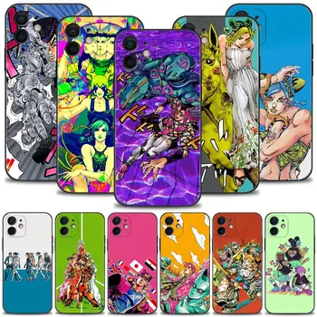  Phone Case Apple iPhone 15 14 13 12 11 Pro Max 13 12 Mini XS Max XR X 7 8 Plus tok szilikon héj Jojo Stone Ocean Anime