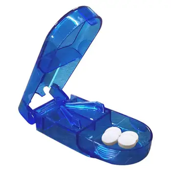  Pill Cutter levehető professzionális tablettaelosztó átlátszó vitamin- és gyógyszerdaráló felnőtteknek és gyermekeknek hordozható tabletta