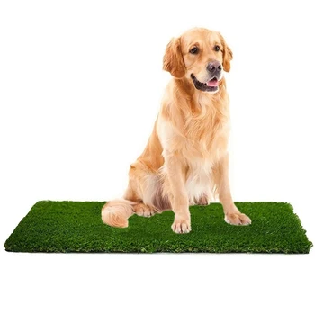Professzionális kutyafű szőnyeg kültéri bili kiképző kutyapárna közepes méretű kutyához beltéri természetes kutyafűágy