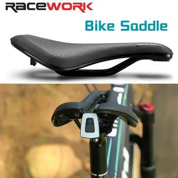 RACEWORK Pro4 MTB kerékpár nyereg üreges puha, kényelmes, lélegző ülés figyelmeztető hátsó lámpával USB országúti kerékpár kerékpár nyergek