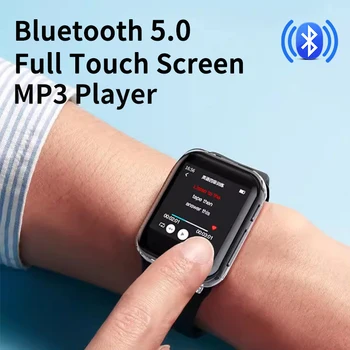 RUIZU M8 MP3 lejátszó Bluetooth érintőképernyővel Veszteségmentes viselhető zenelejátszó Mini Run Walkman támogatás FM rádió, felvevő, e-könyv