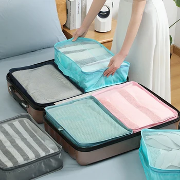 Ruházat válogatás Tároló táska Cipő ruhák Poggyász rendszerező táskák Vízálló utazási tároló táska Fehérnemű Kozmetikai szervezőtáska