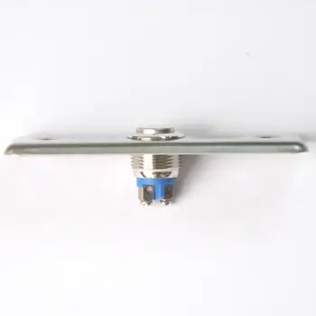 Slim Door Switch gomb Tartós, kiváló minőségű ezüst kioldóajtó a beléptető gomb kijáratához Push Top 1db