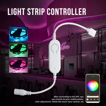 Smart Wifi LED vezérlő RGB vezérlő fényerő beállítása DC 12V ~ 24V távirányító Hotel |KTC|Ütem