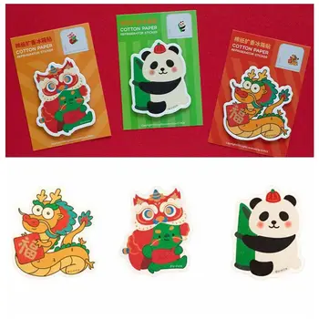Sárkány éve Kínai újévi hűtőszekrény mágnes Konyhai kiegészítők rajzfilm panda sárkány hűtőszekrény matrica gyanta puha mágneses