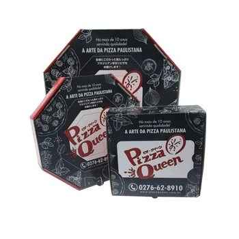 Testreszabott termékEgyedi nyomtatott csomagolás Pizza papírdoboz logóval, doboz pizzához