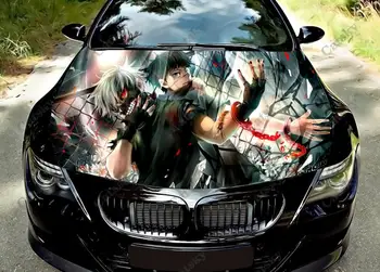 Tokyo ghoul anime Car Hood vinil matricák Wrap vinyl film Engine cover matricák matricák az autó autós tartozékain