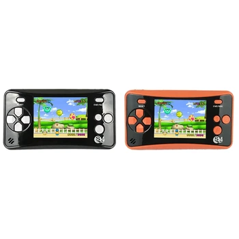 Top!-2 db kézi játékkonzol gyerekeknek, Arcade rendszer Játékkonzolok Videojáték-játékos születésnapi ajándék fekete és narancssárga