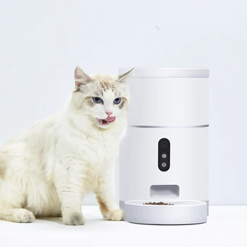 Távoli telefonvezérlés automatikus tartós intelligens kiváló minőségű WIFI kisállat macska adagoló