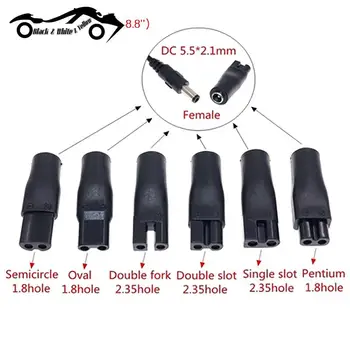 USB adapter töltőkábel DC átalakító borotva hajvágóhoz DC5.5 * 2.1mm apa - C8 farok női tápegység