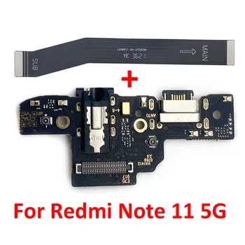 USB töltőkártya port dokkoló csatlakozó alaplapi alaplapi csatlakozóval Flex kábel Redmi Note 11 Note11 5G számára