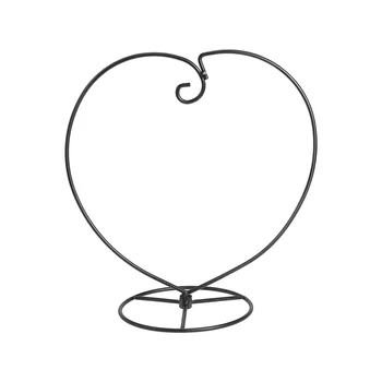 WINOMO szív alakú díszbemutató állvány vas függő állvány állványtartó lógó üveggömbhöz Air Plant terrárium boszorkány