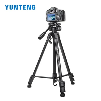 YUNTENG VCT-590 kamera videó fényképezés állvány hordozható kültéri utazási állvány konzol kardánnal DSLR tükör nélküli fényképezőgéphez