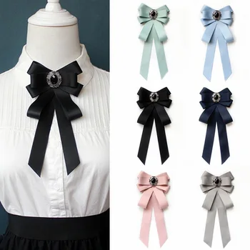 koreai szalagszövet csokor bross strassz csokornyakkendő cravat ing nyakkendő csapok divat ékszerek ajándékok nőknek Férfi kiegészítők