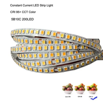  magas CRI 95+ 5B10C 200LED állandó áramú LED szalag fény csillárokhoz mennyezeti lámpa panel fény