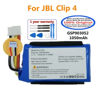  Új 100% -ban eredeti lejátszó hangszóró akkumulátor a JBL Clip 4 Clip4 GSP903052 kiváló minőségű Bluetooth akkumulátorhoz 1050mAh Bateria