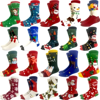 Új 2023 Téli férfi nők Karácsonyi zokni Mikulás férfi zokni Jávorszarvas szerelmesei Karácsonyi zokni karácsonyfa Boldog új évet vicces zokni